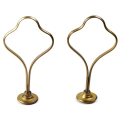 vintage serving plate carrier with bronze handle