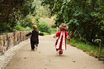 children playing in the park