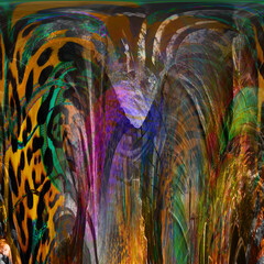 Colorful fashion print leopard designs.Fabric fashion pattern.Wave textile print design,illustration.Fractal colorful pattern.Print pattern illustration.New season fabric print.Textile fashion pattern