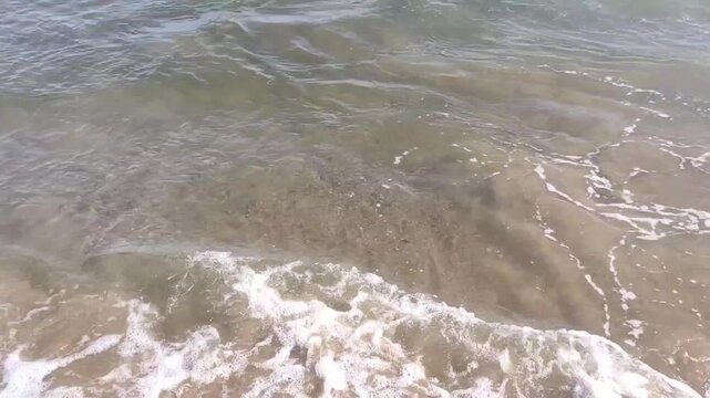 waves on the Sawarna beach, Banten indonesia 