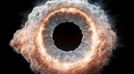 Swirling fractal vortex with radiant purple halo and star-filled cosmic background, merging abstract space art, galactic energy, and celestial visual brilliance