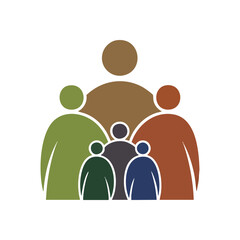 United Family Community Symbol. A vibrant graphic illustrates a supportive assembly of diverse persons, emphasizing belonging, inclusion, and the strength of shared bonds.