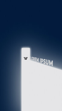 Opening Door Elegant Logo Reveal Animation Vertical &ndash; Modern Social Media Intro Template