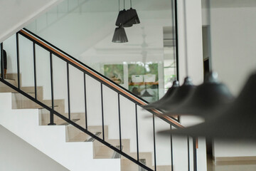 contemporary apartment home interior design background concept cosy comfort design earthtone...