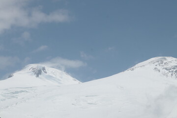 Mount Elbrus Sunny summer day