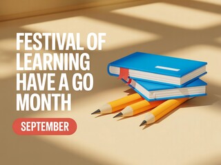 Celebrate the festival of learning have a go month with books and pencils in september