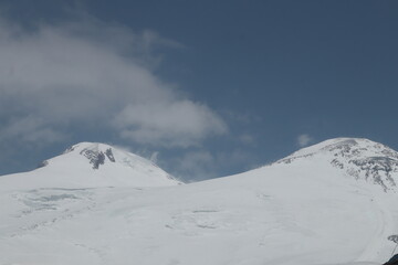 Mount Elbrus Sunny summer day