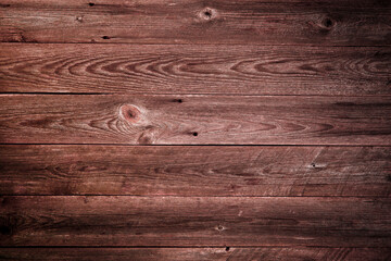 Old vintage planked wood texture background. Old gray wood background made of dark natural wood in...