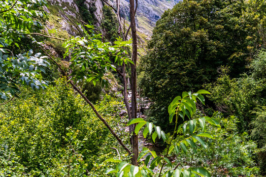 Rio Cares en Bulnes, Picos de Europa.