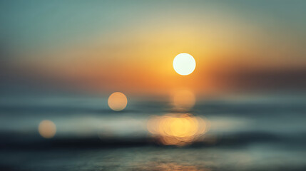 Golden sunbeams dance on ocean waves at dusk sunset water