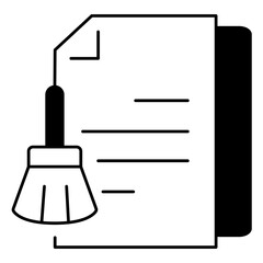 Data Cleaning Workflow Vector Icon Flat Style