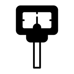 Parking meter Semi Solid Vector Icon