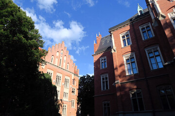 Kraków, Poland. Jagiellonian University (Polish : Uniwersytet Jagielloński)  is ranked among Europe's elite universities.
It was founded in 1364 by Casimir III