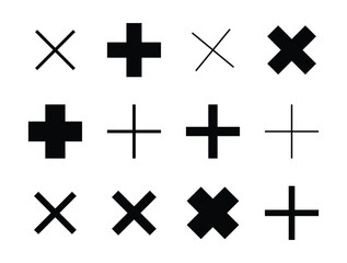 Obraz premium cross symbol icon illustration