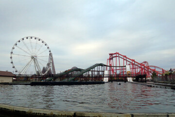 Zator, Poland. Energylandia is an amusement park and the largest in the country. The park has one...
