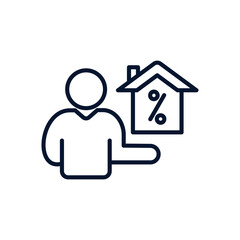 Real Estate Broker Icon, 