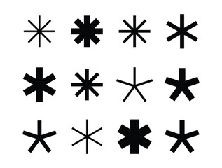 Many star decoration vector design 