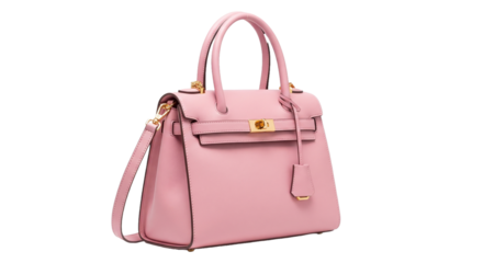 pink bag isolated on white