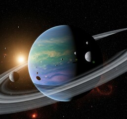 planet in space