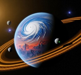 planet in space
