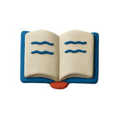 Colorful Clay Book Illustration for Kids