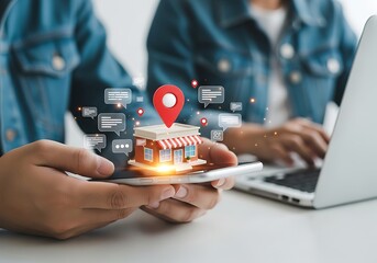 Digital marketing strategy for local businesses utilizing online presence and location based services