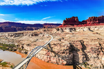The bridge across the Colorado River