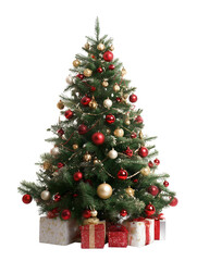 Decorated Christmas Tree with Presents