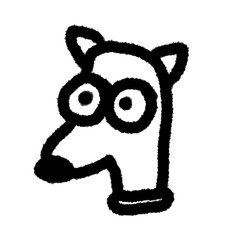 dog png outline, cute cartoon handdraw clipart kids doodle element hand drawn doodle, handwriting clipart, kawaii kids drawing, funny character, childlike sketch, handwritten words,