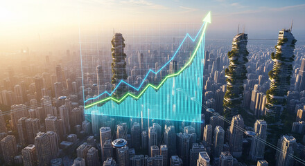 Futuristic City Growth: Economic Progress in an Evolving Urban Landscape