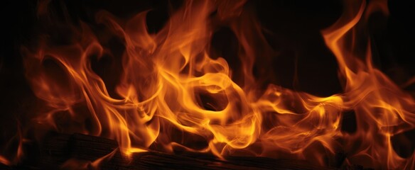 The mesmerizing dance of flames creating a warm, inviting atmosphere.