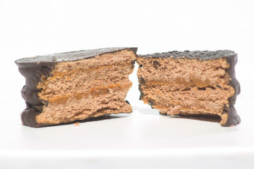 Triple alfajor with dulce de leche and chocolate, Tucumán, Argentina