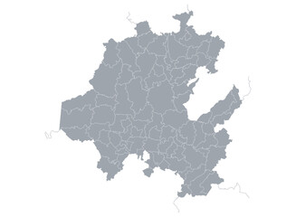 Infographic Map of Hidalgo State, Mexico