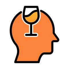 Alcoholism Mental Health Awareness Concept