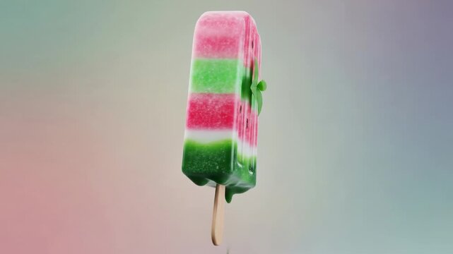 Watermelon mint popsicle image