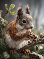 Obraz premium wildlife photography of a squirrel