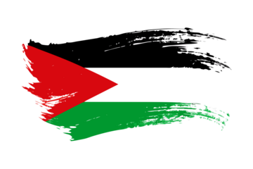 Abstract red and green brush stroke arrows on black background