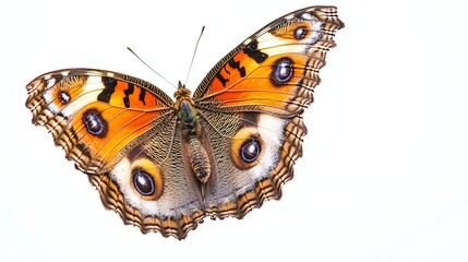 A vibrant butterfly rests delicately on a blooming flower.