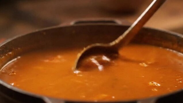 Lobster bisque stir with richness