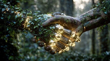 Nature's Embrace: A Symbiotic Partnership Between Technology and the Environment