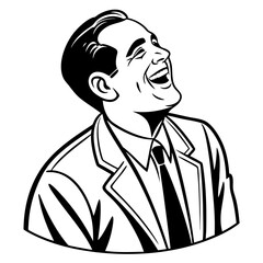 vector illustration of a businessman