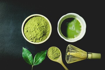 抹茶と粉末