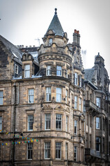 historical buildings on The Royal Mile, Edinburgh, Scotland, UK, gothic, attraction,