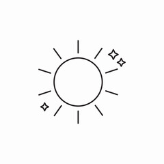 icon vector sun shine 