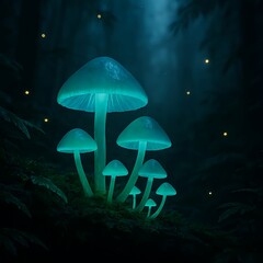 Rainforest Glow Mushrooms