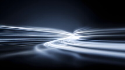 Abstract image of flowing light trails.