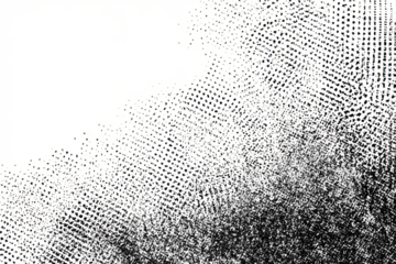 Halftone dots Background. Fade Textured. White and black sand noise wallpaper. Grunge halftone grit Overlay. Gradient Points Pattern. Vector illustration