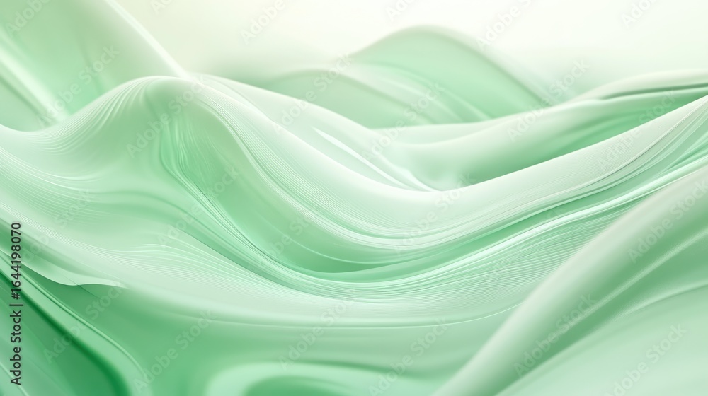 Aufkleber abstract fluid forms: evocative abstract composition featuring flowing, undulating forms in soothing