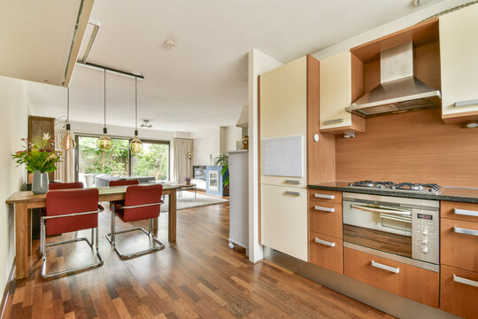 Modern Home Kitchen and Dining Area