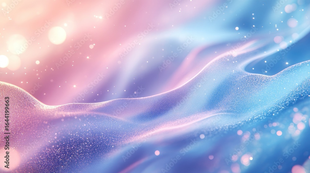 Aufkleber abstract serenity: captivating abstract illustration featuring a dreamy blend of gentle, pastel hues